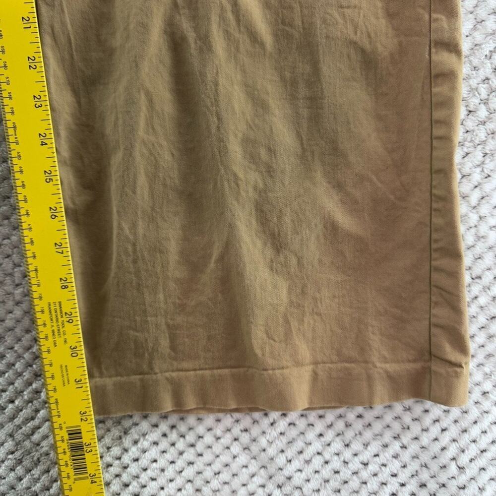 Good American Skate Pants Womens 12/31 Good Khaki Wide Straight Leg High Rise - Picture 12 of 15